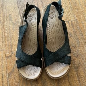 Crocs a leigh heel pumps